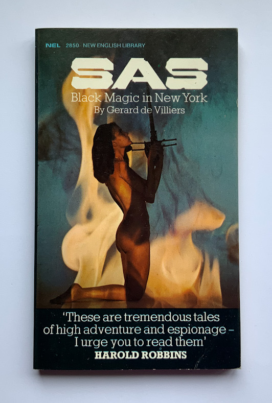 SAS Black Magic in New York British pulp fiction book by Gerard de Villiers 1970